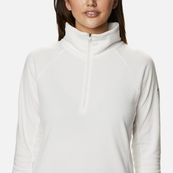 COLUMBIA Glacial Half Zip White Pullover Fleece, Size S - Picture 6 of 12